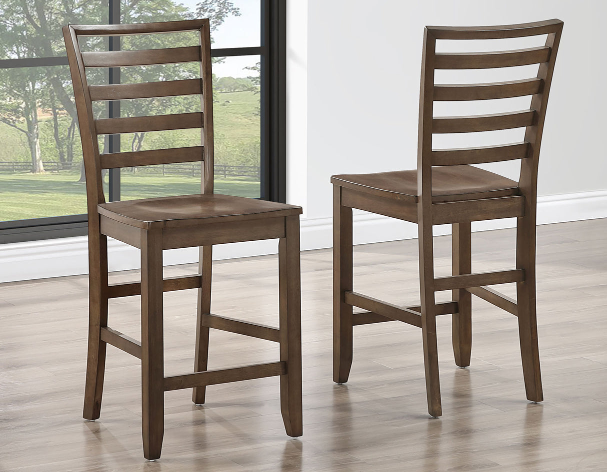 Java Mocha 24″ Counter Height Chair, Set of 2