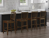Joplin Walnut Solid Wood 24-Inch Farmhouse Counter Height Stool, Set of 2 from Steve Silver - Luna Furniture