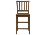 Joplin Walnut Solid Wood 24-Inch Farmhouse Counter Height Stool, Set of 2 from Steve Silver - Luna Furniture