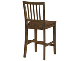 Joplin Walnut Solid Wood 24-Inch Farmhouse Counter Height Stool, Set of 2 from Steve Silver - Luna Furniture