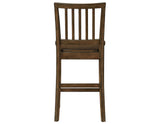 Joplin Walnut Solid Wood 24-Inch Farmhouse Counter Height Stool, Set of 2 from Steve Silver - Luna Furniture