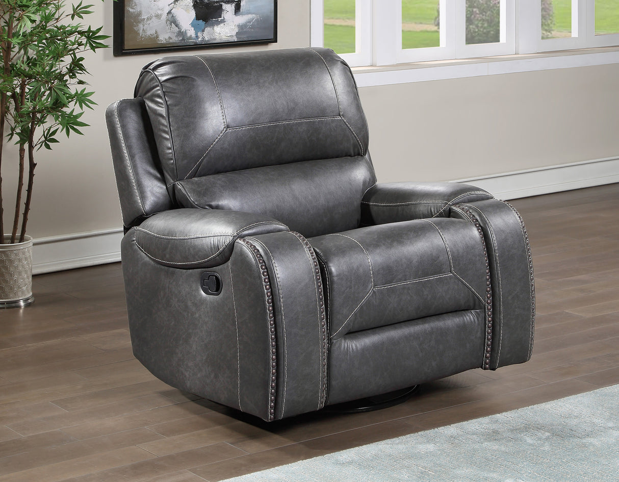 Keily Gray Manual Swivel Glider Recliner from Steve Silver - Luna Furniture