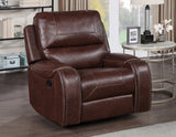 Keily Brown Manual Swivel Glider Recliner from Steve Silver - Luna Furniture