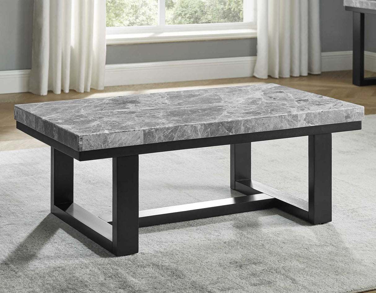 Artemis Gray Marble Top Cocktail Table from Steve Silver - Luna Furniture