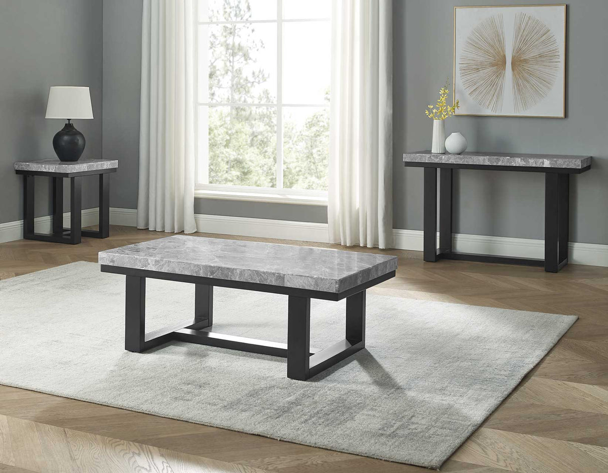 Artemis Gray Marble Top Sofa Table from Steve Silver - Luna Furniture