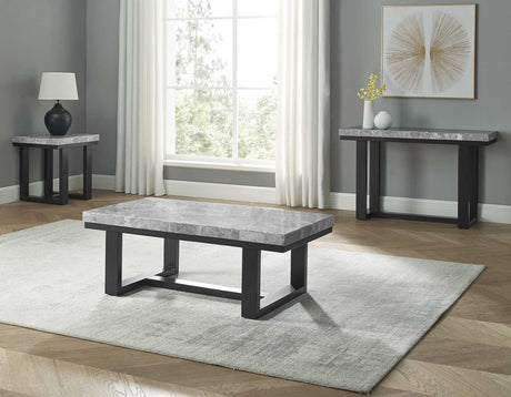 Artemis Gray Marble Top Sofa Table from Steve Silver - Luna Furniture