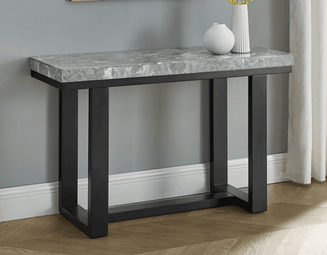 Artemis Gray Marble Top Sofa Table from Steve Silver - Luna Furniture