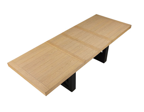 Magnolia Oak/Black 5-Piece 72-108-inch Dining Set from Steve Silver - Luna Furniture