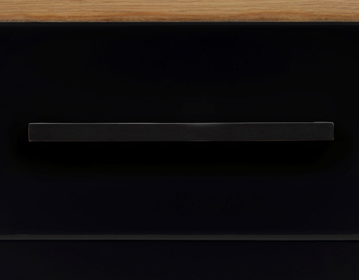Magnolia Oak/Black 5-Piece 72-108-inch Dining Set from Steve Silver - Luna Furniture