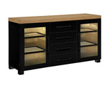 Magnolia Oak/Black 5-Piece 72-108-inch Dining Set from Steve Silver - Luna Furniture