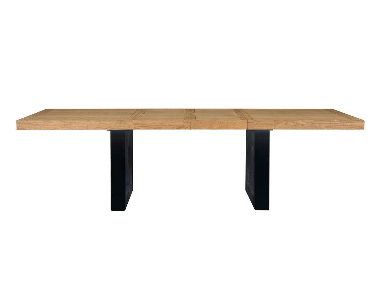 Magnolia 72-108-inch Table, Black Base from Steve Silver - Luna Furniture
