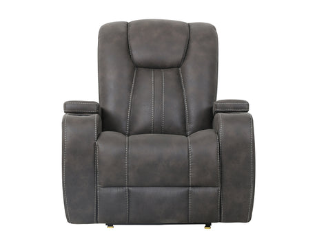 Marlow Charcoal Manual Recliner from Steve Silver - Luna Furniture