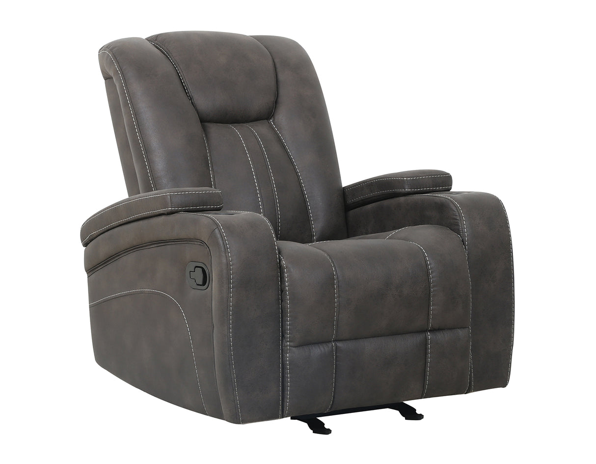 Marlow Charcoal Manual Recliner from Steve Silver - Luna Furniture