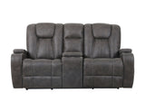 Marlow Charcoal Manual Reclining Loveseat from Steve Silver - Luna Furniture