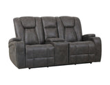 Marlow Charcoal Manual Reclining Loveseat from Steve Silver - Luna Furniture