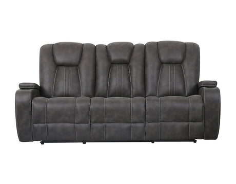 Marlow Charcoal Manual Reclining Sofa from Steve Silver - Luna Furniture