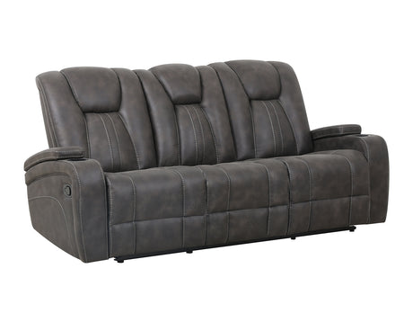 Marlow Charcoal Manual Reclining Sofa from Steve Silver - Luna Furniture