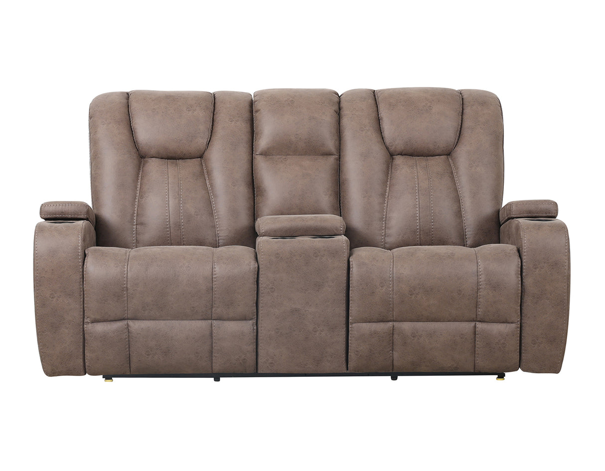 Marlow Sand Manual Reclining Loveseat from Steve Silver - Luna Furniture