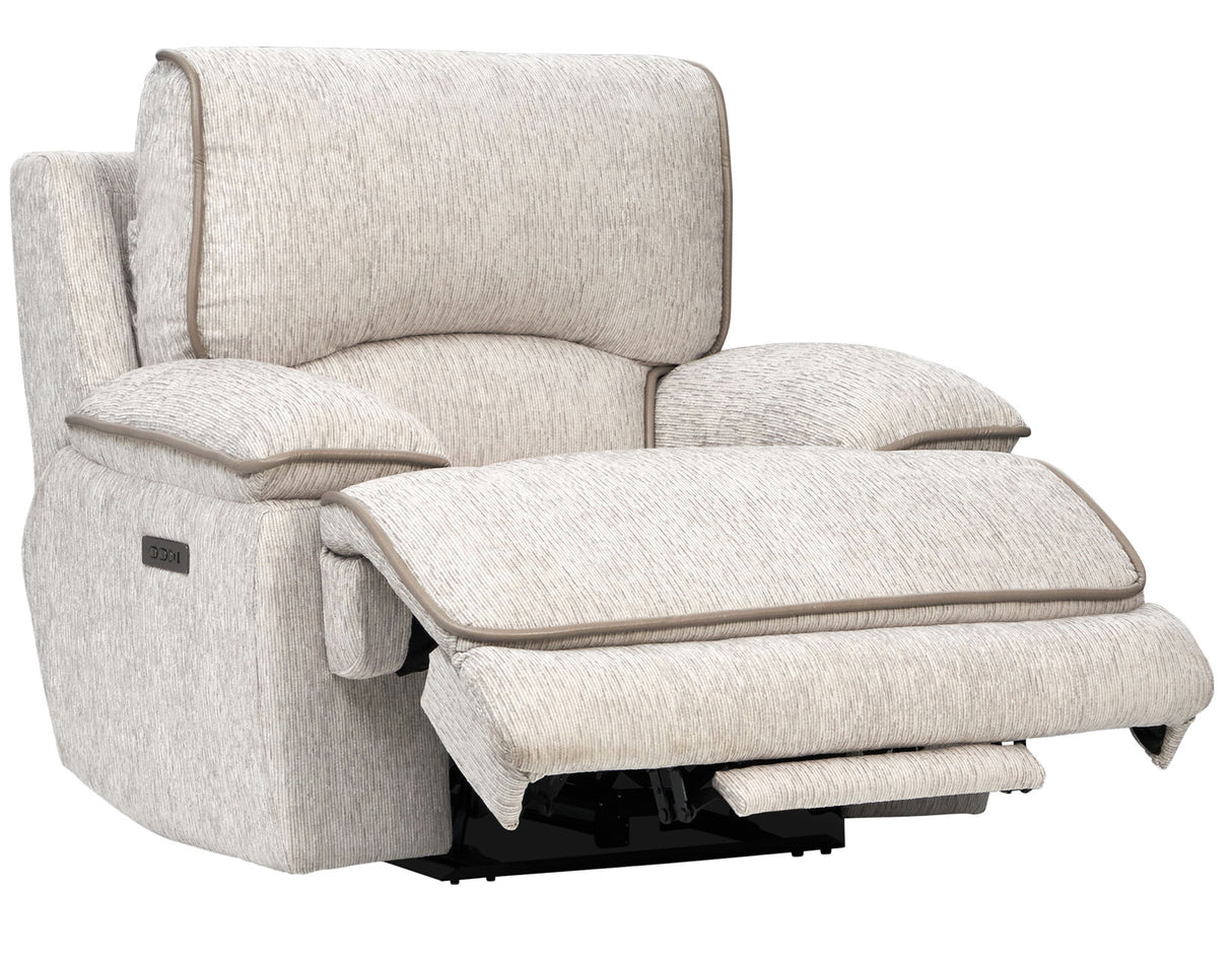 Olsen 3-Piece Dual-Power Reclining Set, Dove – Sofa, Loveseat, Recliner from Steve Silver - Luna Furniture