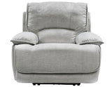 Olsen 3-Piece Dual-Power Reclining Set, Silver – Sofa, Loveseat, Recliner from Steve Silver - Luna Furniture