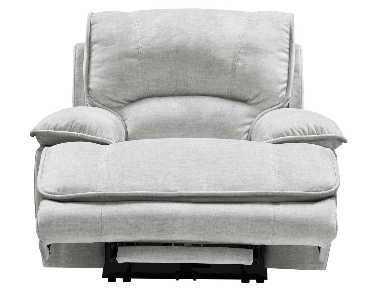 Olsen 3-Piece Dual-Power Reclining Set, Silver – Sofa, Loveseat, Recliner from Steve Silver - Luna Furniture
