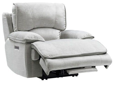 Olsen 3-Piece Dual-Power Reclining Set, Silver – Sofa, Loveseat, Recliner from Steve Silver - Luna Furniture