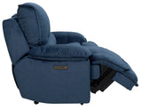 Olsen 3-Piece Dual-Power Reclining Set, Indigo – Sofa, Loveseat, Recliner from Steve Silver - Luna Furniture