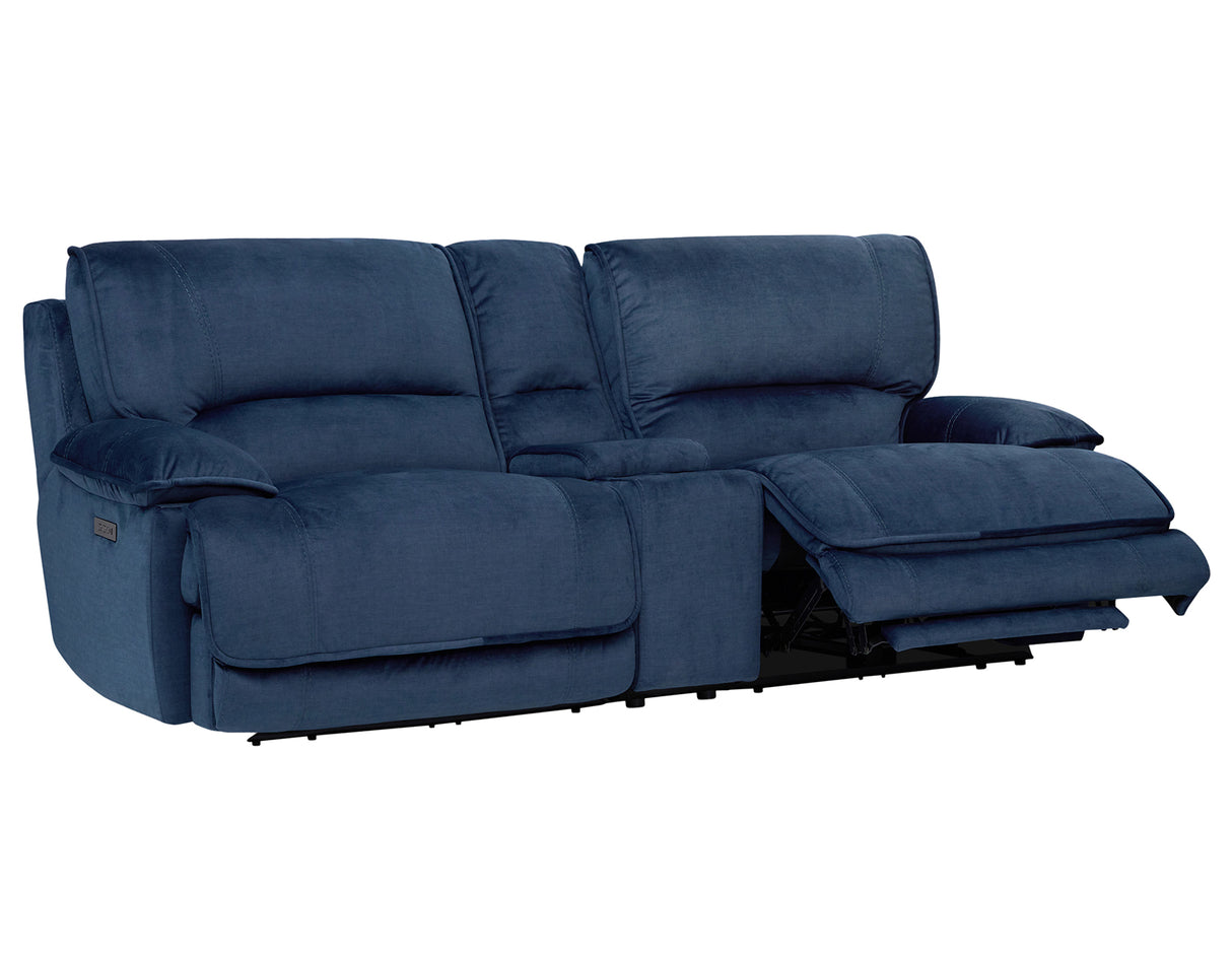 Olsen 3-Piece Dual-Power Zero-Gravity Modular Reclining Sofa, Indigo from Steve Silver - Luna Furniture