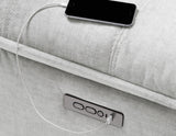 Olsen 3-Piece Dual-Power Reclining Set, Silver – Sofa, Loveseat, Recliner from Steve Silver - Luna Furniture