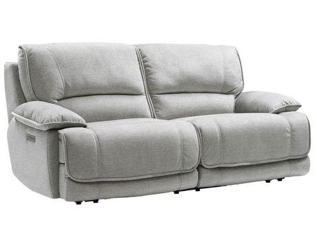Olsen 3-Piece Dual-Power Zero-Gravity Modular Reclining Console Loveseat, Silver from Steve Silver - Luna Furniture