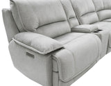 Olsen 6-Piece Dual-Power Zero-Gravity Reclining Sectional, Silver from Steve Silver - Luna Furniture