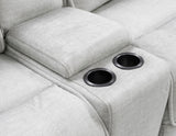 Olsen 6-Piece Dual-Power Zero-Gravity Reclining Sectional, Silver from Steve Silver - Luna Furniture