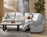 Olsen 6-Piece Dual-Power Zero-Gravity Reclining Sectional, Silver from Steve Silver - Luna Furniture