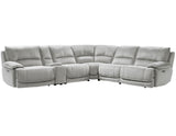 Olsen 6-Piece Dual-Power Zero-Gravity Reclining Sectional, Silver from Steve Silver - Luna Furniture