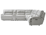 Olsen 6-Piece Dual-Power Zero-Gravity Reclining Sectional, Silver from Steve Silver - Luna Furniture