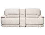 Olsen 3-Piece Dual-Power Zero-Gravity Modular Reclining Console Loveseat, Dove from Steve Silver - Luna Furniture