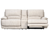 Olsen 3-Piece Dual-Power Zero-Gravity Modular Reclining Console Loveseat, Dove from Steve Silver - Luna Furniture