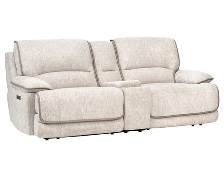 Olsen 3-Piece Dual-Power Zero-Gravity Modular Reclining Console Loveseat, Dove from Steve Silver - Luna Furniture