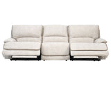 Olsen 3-Piece Dual-Power Reclining Set, Dove – Sofa, Loveseat, Recliner from Steve Silver - Luna Furniture
