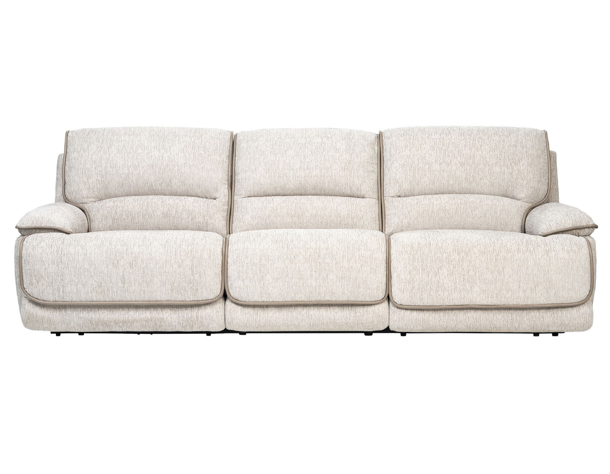 Olsen 3-Piece Dual-Power Reclining Set, Dove – Sofa, Loveseat, Recliner from Steve Silver - Luna Furniture