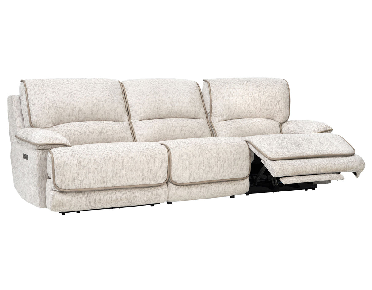 Olsen 3-Piece Dual-Power Reclining Set, Dove – Sofa, Loveseat, Recliner from Steve Silver - Luna Furniture