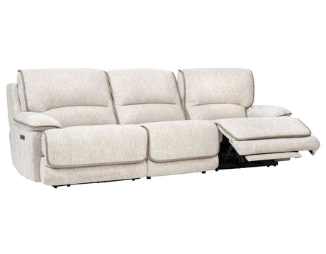 Olsen 3-Piece Dual-Power Reclining Set, Dove – Sofa, Loveseat, Recliner from Steve Silver - Luna Furniture