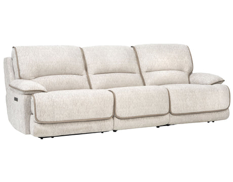 Olsen 3-Piece Dual-Power Reclining Set, Dove – Sofa, Loveseat, Recliner from Steve Silver - Luna Furniture