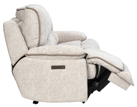 Olsen 3-Piece Dual-Power Reclining Set, Dove – Sofa, Loveseat, Recliner from Steve Silver - Luna Furniture