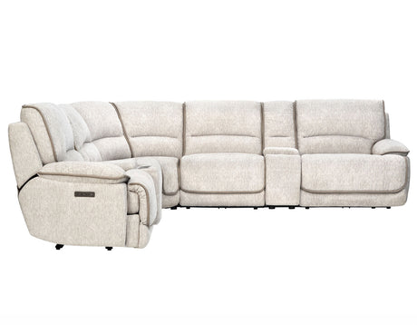 Olsen 6-Piece Dual-Power Zero-Gravity Reclining Sectional, Dove from Steve Silver - Luna Furniture