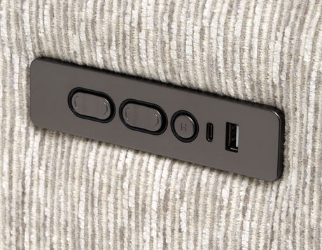 Olsen 3-Piece Dual-Power Reclining Set, Dove – Sofa, Loveseat, Recliner from Steve Silver - Luna Furniture