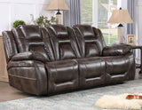 Oportuna Coffee Dual-Power Reclining Sofa w/Drop-Down Table from Steve Silver - Luna Furniture