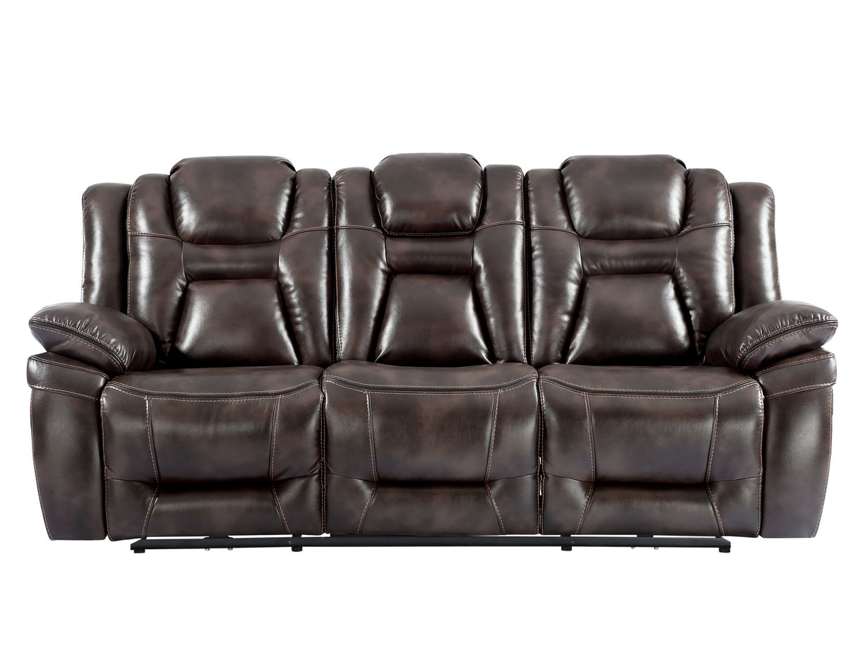 Oportuna Coffee Dual-Power Reclining Sofa w/Drop-Down Table from Steve Silver - Luna Furniture