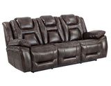 Oportuna Coffee Dual-Power Reclining Sofa w/Drop-Down Table from Steve Silver - Luna Furniture
