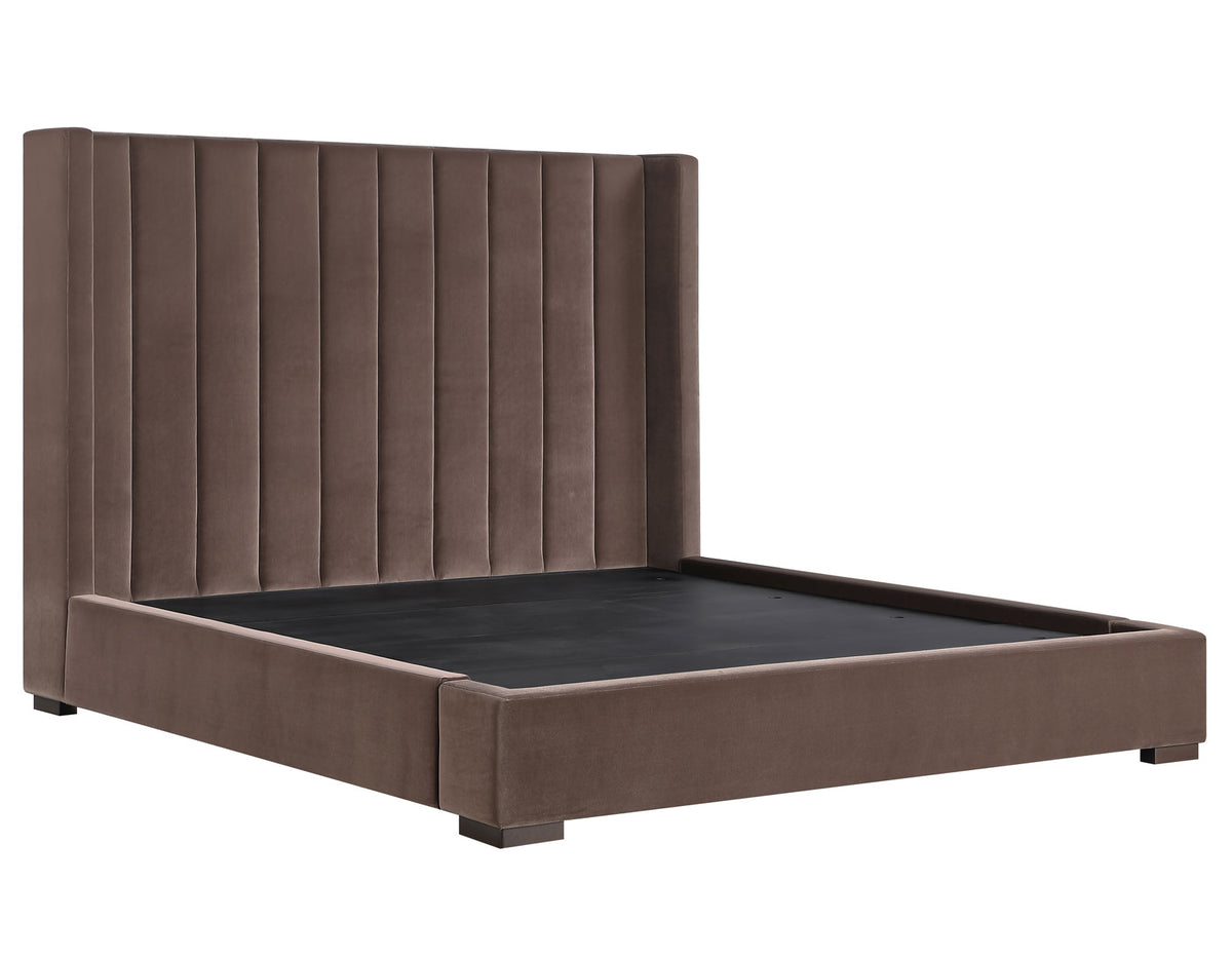 Pearson King Bed, Chocolate Velvet $549.00 from Steve Silver - Luna Furniture